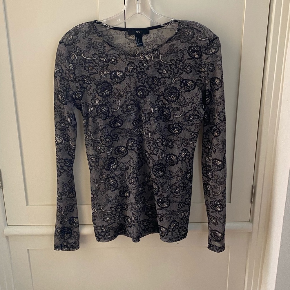Forever 21 Sheer Top - Size L - fits like M